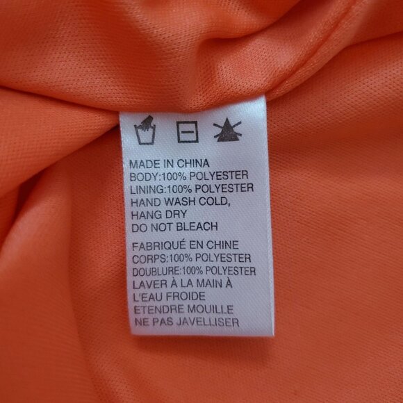 Paper Crane By Anthropologie Women's V-Neck Sleeveless Short Dress Orange Small - Picture 13 of 15